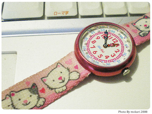 20080807　スウォッチ (swatch)の フリックフラック（flikflak）がかわいいという自慢。